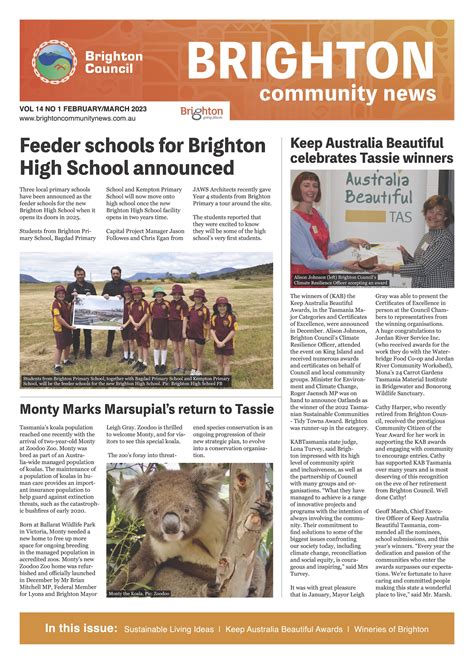 Read The Newspaper – Brighton Community News