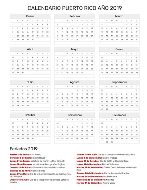 Dias Feriados 2021 Puerto Rico Calendar Template 2023