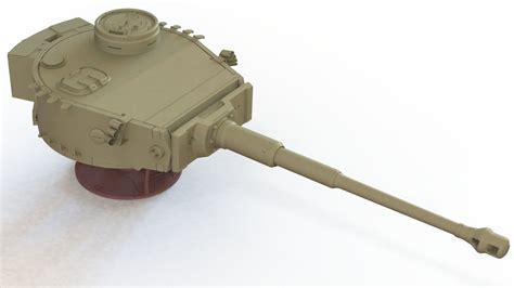 High Detail Model Of Tigers Tank Turret With Interior Cgtrader