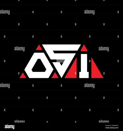 Osi Diseño De Logotipo De Letra Triangular Con Forma De Triángulo Osi