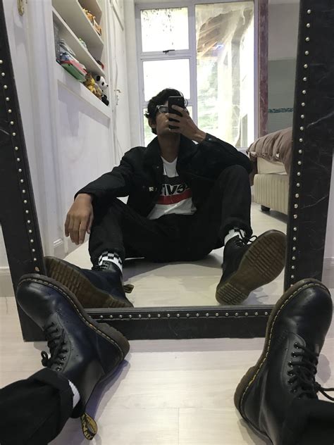 All Black Outfit Mens Outfits Dr Martens Outfit Doc Martens Outfit