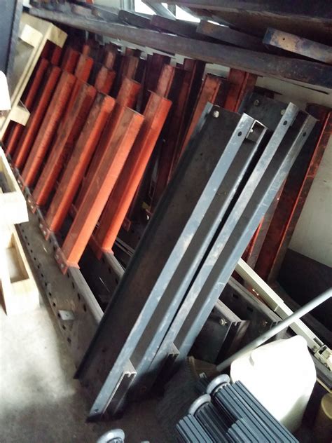 Only one aisle is required to service. Heavy Duty Cantilever Rack