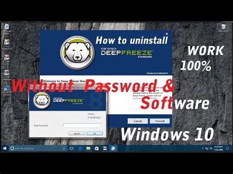 Firstly, turn off antivirus, windows defender and internet. Uninstall Deep Freeze - How to Uninstall Deep Freeze ...