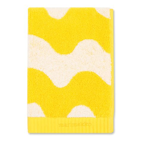 27 x 52 inch weight: Marimekko Lokki White / Yellow Bath Towel - Marimekko ...