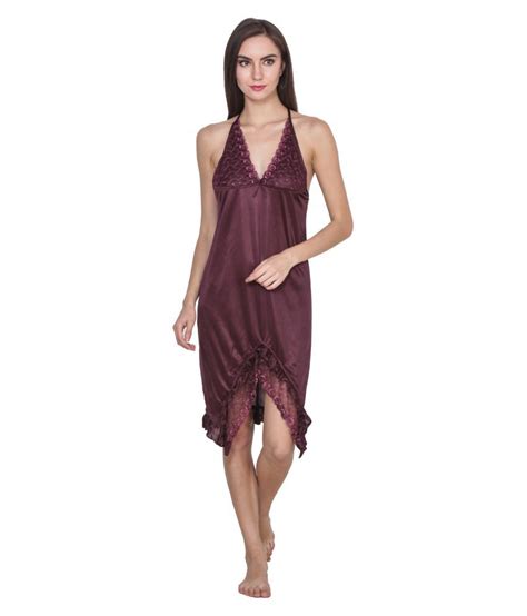 Buy Klamotten Satin Nighty And Night Gowns Online At Best Prices In India Snapdeal