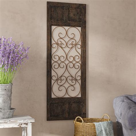 Fleur De Lis Living Panel Dark Brown Metal Wall Décor And Reviews