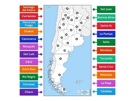 Argentina Y Sus Provincias Diagrama Etiquetado