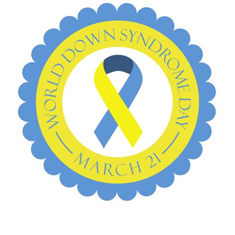 Down Syndrome Day Badge - Openclipart png image