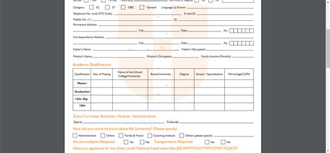 Savesave admission form for later. Admission Form - Rai University Ahmedabad is offering ...