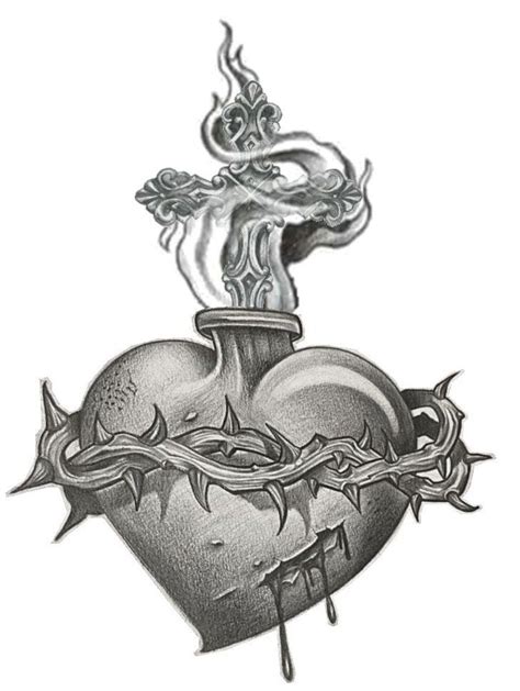 Sacred Heart Sacred Heart Tattoos Heart Tattoo Designs Sacred Heart