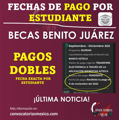 ≫ ¡recibes La Beca Benito Juárez Media Superior ¿y Aún No Te Llega El Pago Doble Ya Puedes