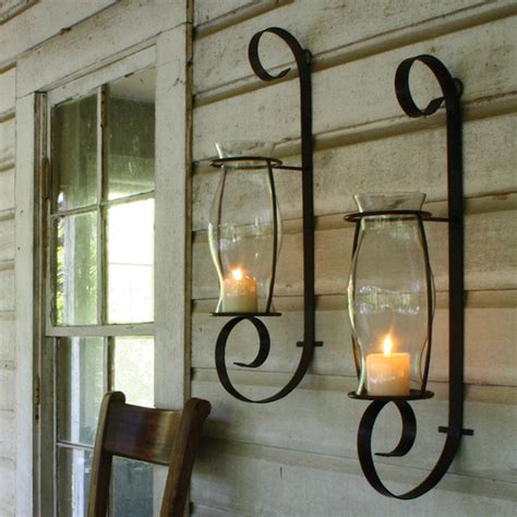 Check spelling or type a new query. Flat Iron Wall Sconce with Glass Hurricane - Traditional - Candleholders - atlanta - by Iron Accents