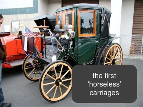 The First ‘horseless Carriages
