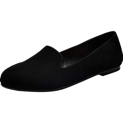 Buy Aukusor Womens Wide Width Flat Shoes Comfortable Slip On