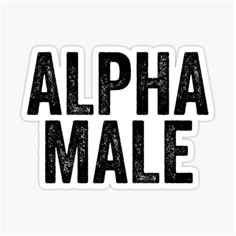 Alpha Male Art Exercise Fitness Runner Sticker By Shieldapparel