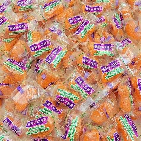 Brach’s Mandarin Orange Slices Candy Tangy Orange Slices Individually Wrapped