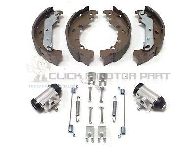Ford Fiesta Mk Rear Brake Shoes Kit Wheel Cylinders Aluminum Ebay