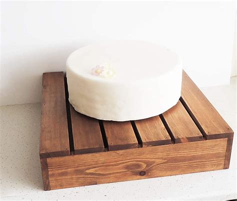 Wedding Cake Stand Wooden Cake Board Weddding Cake Display Rustic