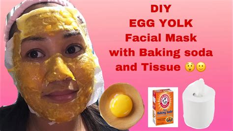 Diy Egg Yolk Facial Mask With Baking Soda And Tissuemomydez Vlog Youtube