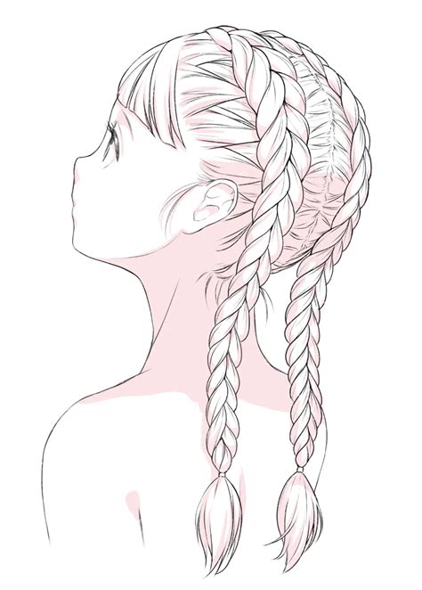 How To Draw Ten Types Of Braids Lunar ★ Mimi