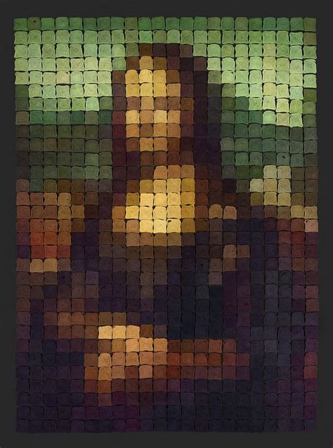 Digestible Art Da Vinci Pixel Art Pattern Pixel Art Cross Stitch Art