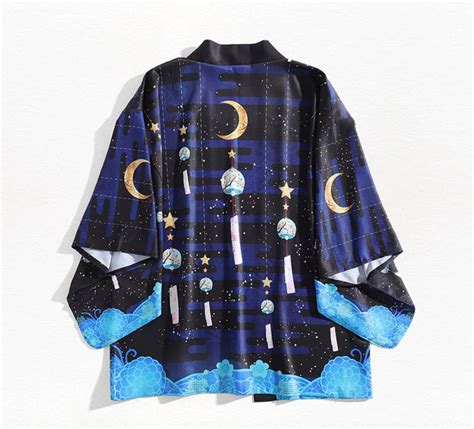 Harajuku Japanese Moon Mooncore Cool Cute Kimono Cotton Etsy