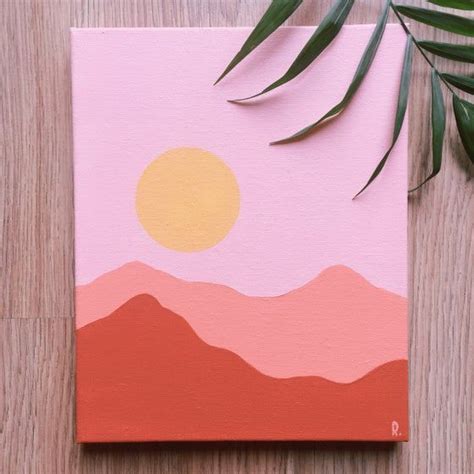 Pin On Couleur Orange Small Canvas Paintings Easy Canvas Art Canvas