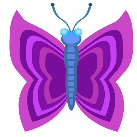 Butterfly Insect Violet Wings Icon Download On Iconfinder