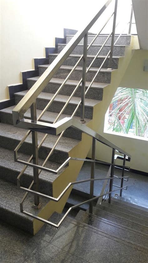 Staircase Square Tube Stainless Steel Handrail At Rs 1200running Feet