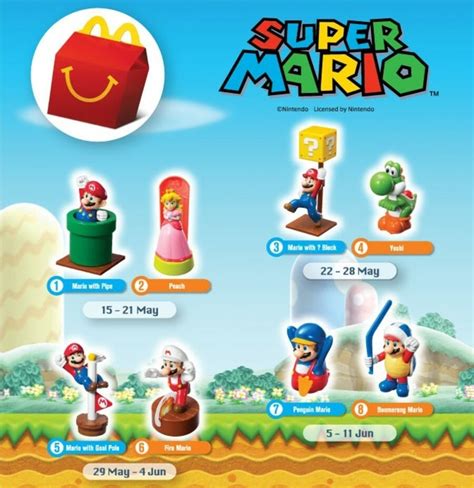 These Super Mario Mcdonalds Happy Meal Toys In Malaysia Are All Kinds