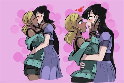 Rule 34 Bapboop Blush Hugging Kissing Komi San Wa Komyushou Desu Komi Shouko Lesbian Manbagi