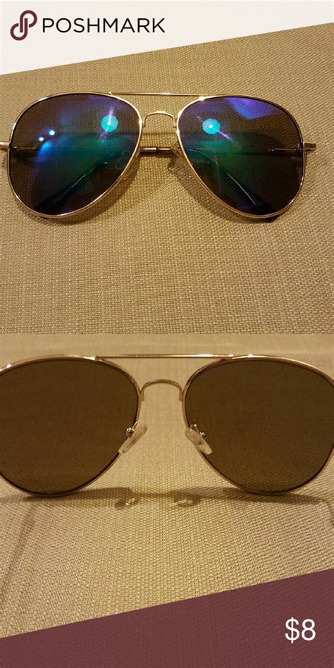 Urban Outfitters Blue And Purple Mirrored Aviators Mirrored Aviators Purple Blue And Purple