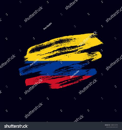 1030 Colombia Brush Flag Images Stock Photos And Vectors Shutterstock