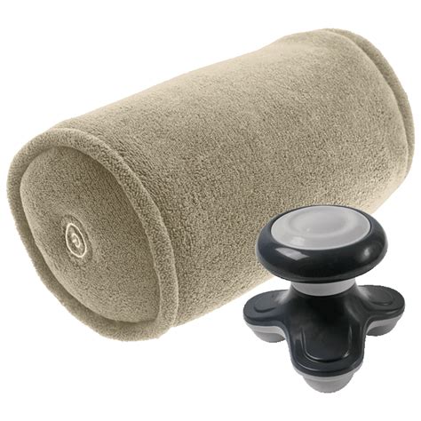 Morningsave Invigorate Massaging Roll Pillow And Mini Body Massager