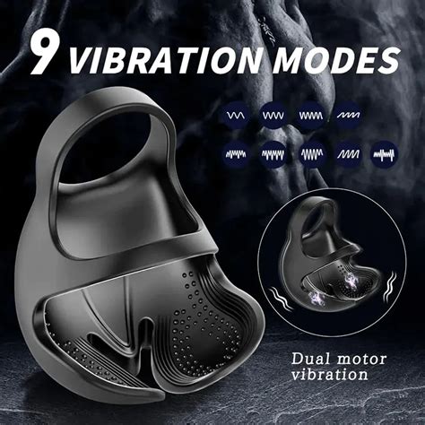 cock ring 2 in 1 testicle penis vibration remote waterproof xspacecup