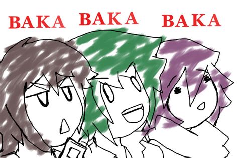 Triple Baka ← An Anime Speedpaint Drawing By Hamthepirate Queeky Draw And Paint