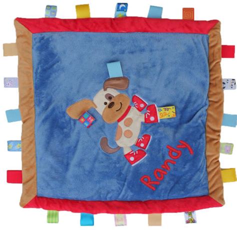 Personalized Taggies Buddy Dog Cozy Blanket