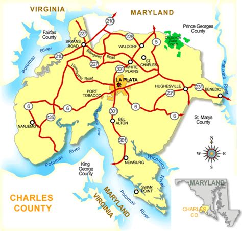 28 Charles County Md Map Maps Database Source