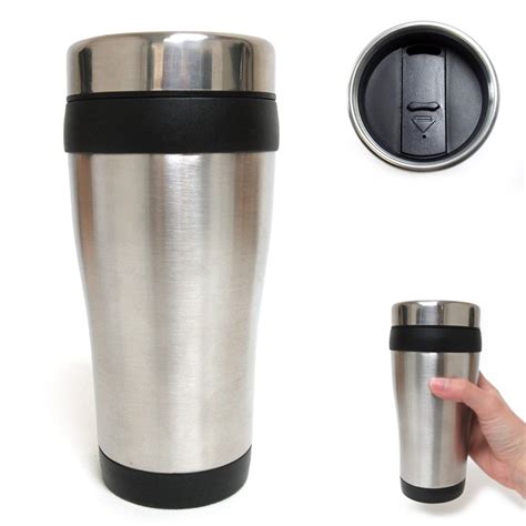 Oz Cup Insulated Coffee Travel Mug Stainless Steel Double Wall