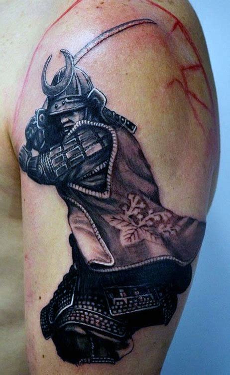 Finally, there are certainly badass angel designs showcasing the duality of men and their internal demons. 50 Samurai Tattoo Designs For Men - Noble Japanese Warriors