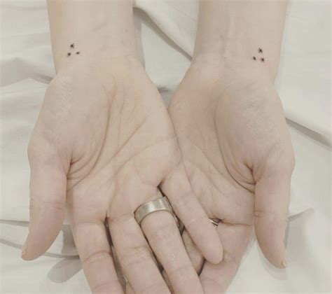 Three Dots In A Triangle Spiritual Meaning Moles Freckles Tattoo