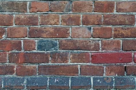 Premium Photo Rustic Vintage Red Brick Wall Cladding With Cement Seams