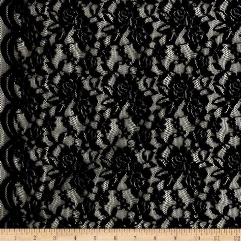 Telio Black Florence Lace Fabric By The Yard