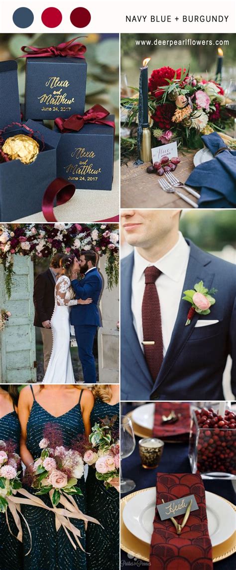 Top 10 Navy Blue Wedding Color Combo Ideas For 2018 Deer