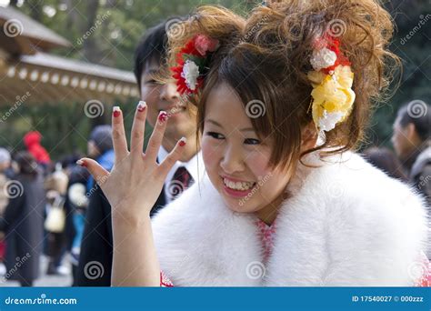 Japanese Girl On A Train Editorial Image 37598032