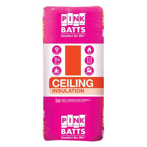 Pink Batts R41 Insulation Ceiling Batts L1160 X D195mm 10 Pack