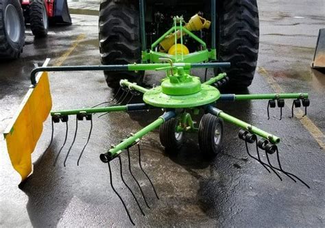 Hay Rake For Use With The Mini Round Baler Keno Tractors