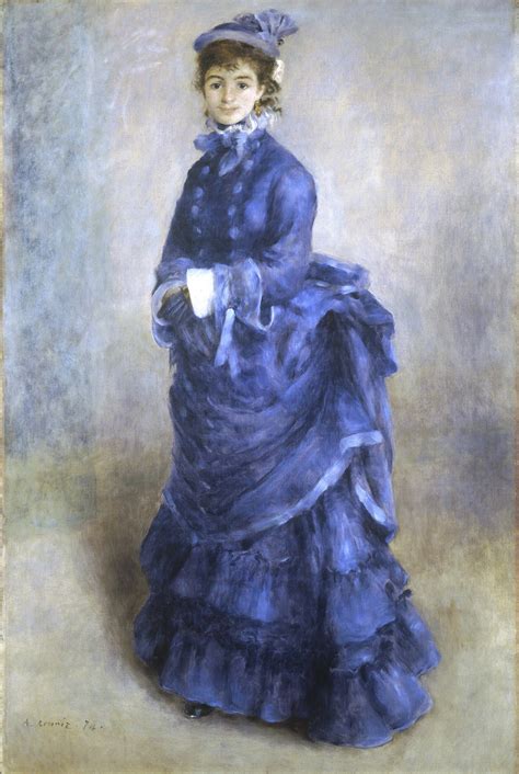 The Blue Lady 1874 Pierre Auguste Renoir