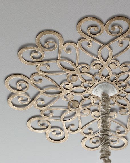 Take your ideas to a whole new height at a fraction of the cost with our faux iron and faux plaster ceiling decorations. Scrolled Ceiling Medallion | Neiman Marcus