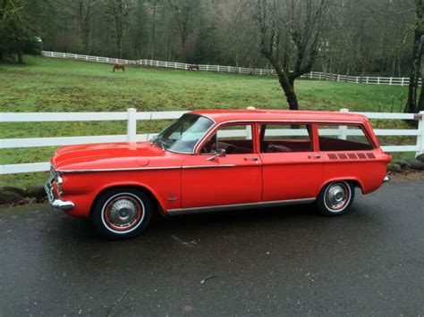 1962 Chevy Corvair Monza Station Wagon 2 Owners Very Rare For Sale